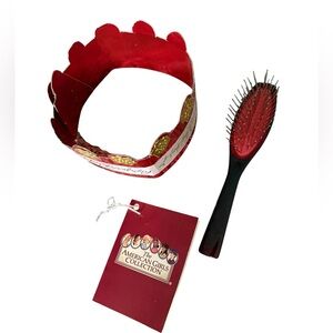 American Girl hairbrush, birthday crown, and hair care instructions